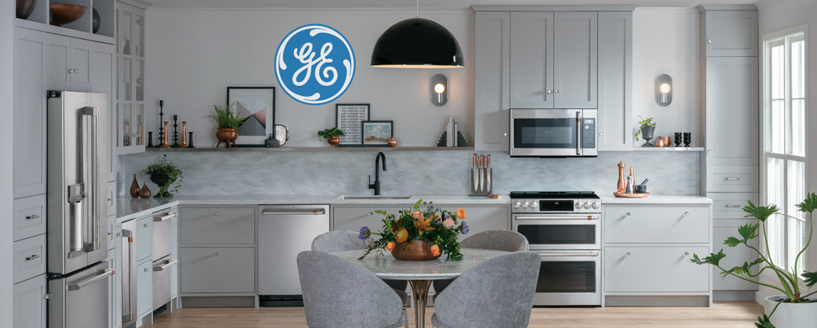 GE appliances in a contemporary kitchen